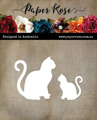 Paper Rose - Metal Cutting Die - Sitting Cats