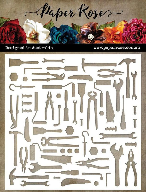 Paper Rose - 6"x6" Stencils - Lots of Tools