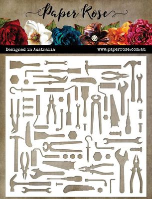 Paper Rose - 6&quot;x6&quot; Stencils - Lots of Tools