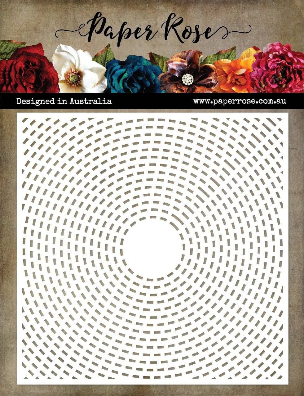 Paper Rose - 6&quot;x6&quot; Stencils - Industrial Circles