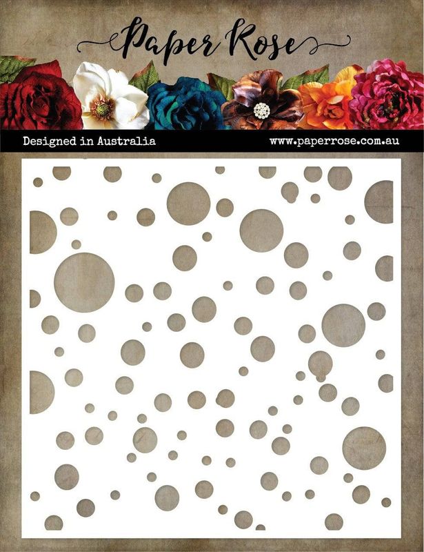 Paper Rose - 6"x6" Stencils - Bubbles