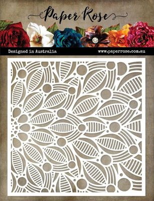 Paper Rose - 6&quot;x6&quot; Stencils - Leaf Burst