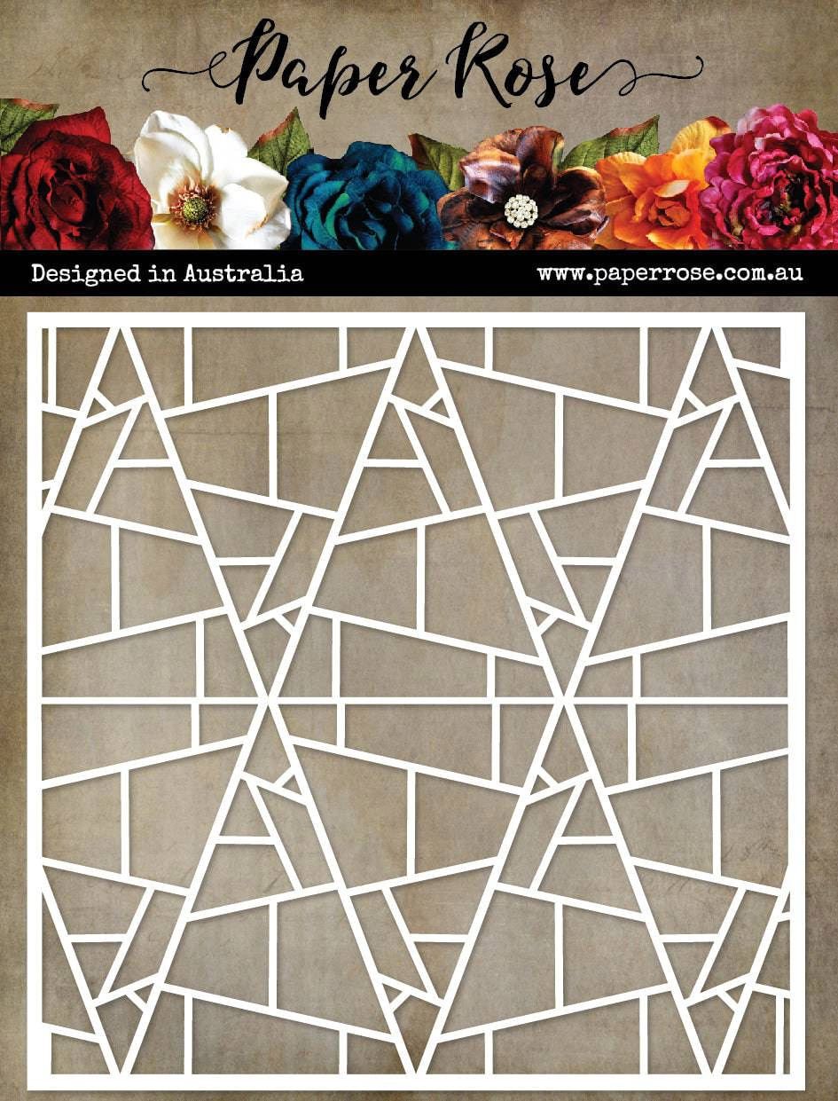 Paper Rose - 6&quot;x6&quot; Stencils - Abstract Trees