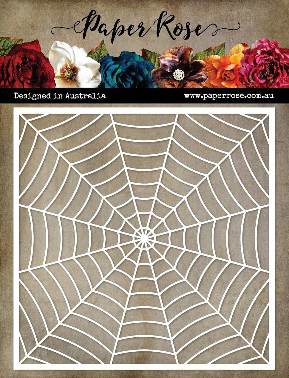 Paper Rose - 6&quot;x6&quot; Stencils - Cobweb