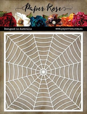 Paper Rose - 6&quot;x6&quot; Stencils - Cobweb