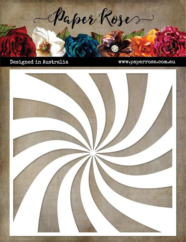 Paper Rose - 6"x6" Stencils - Sun Swirl