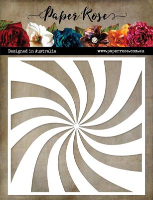 Paper Rose - 6&quot;x6&quot; Stencils - Sun Swirl