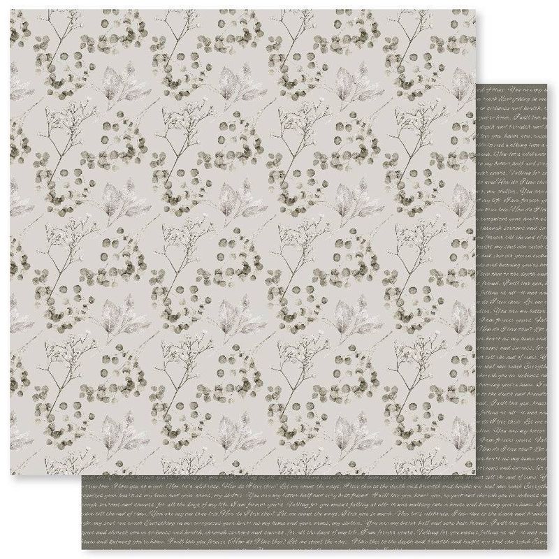 Paper Rose - 12&quot;x12&quot; Double-sided Paper - Forever - E