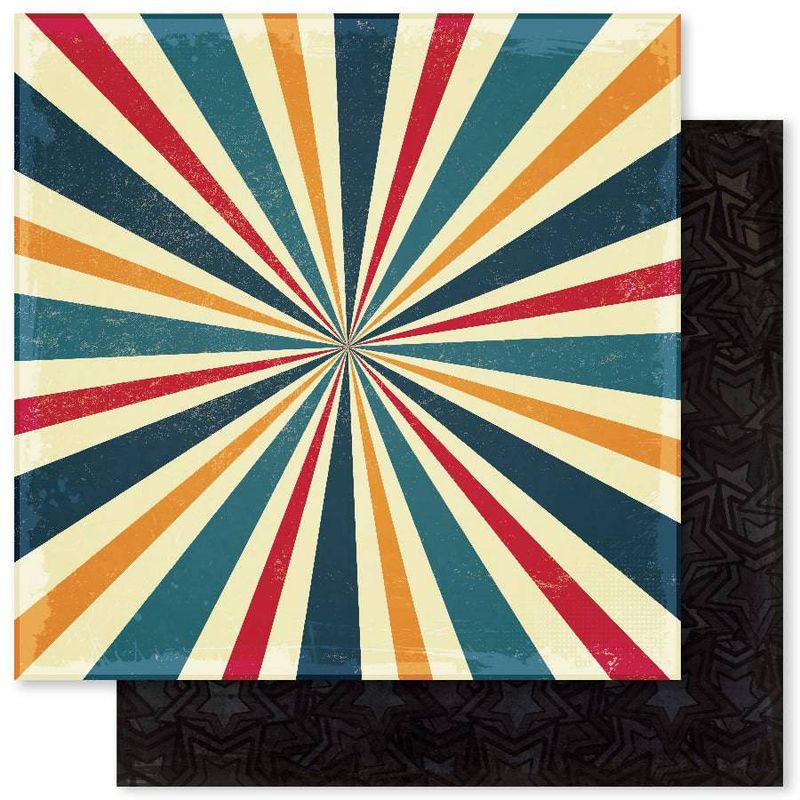 Paper Rose - 12&quot;x12&quot; Double-sided Paper - Retro Vibes - A