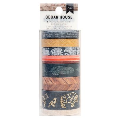 American Crafts - Washi Tape - 8 Pk - Cedar House