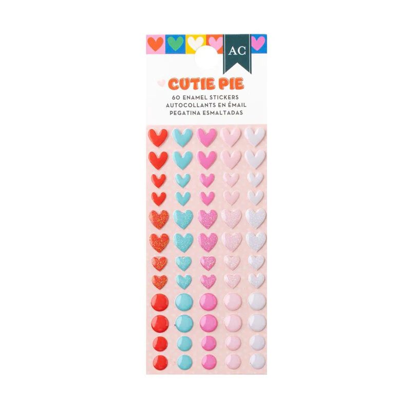 American Crafts - 60 Enamel Stickers - Cutie Pie