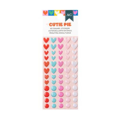 American Crafts - 60 Enamel Stickers - Cutie Pie