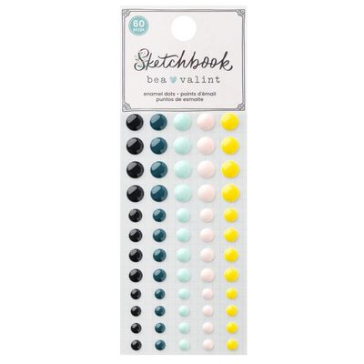 American Crafts - 60 Enamel Dots - Sketchbook