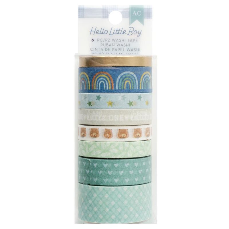 American Crafts - Washi Tape - 8 Pk - Hello Little Boy