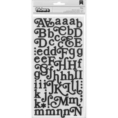 American Crafts - Thickers Alphabet Stickers - Boho