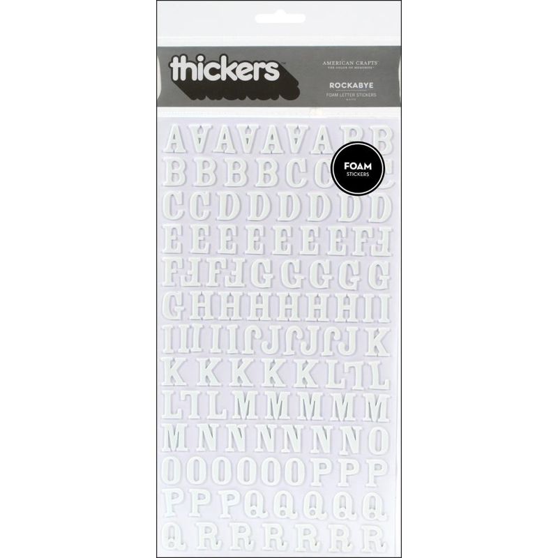 American Crafts - Thickers Alphabet Stickers - Foam - Rockabye