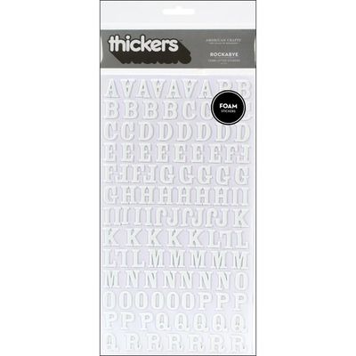 American Crafts - Thickers Alphabet Stickers - Foam - Rockabye