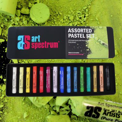 Art Spectrum - Round Soft Pastels - Set 15 - Assorted