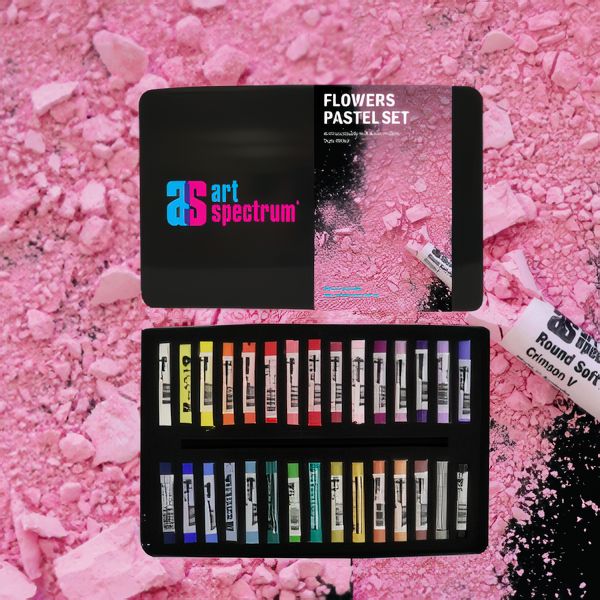 Art Spectrum - Round Soft Pastels - Set 30 - Flowers