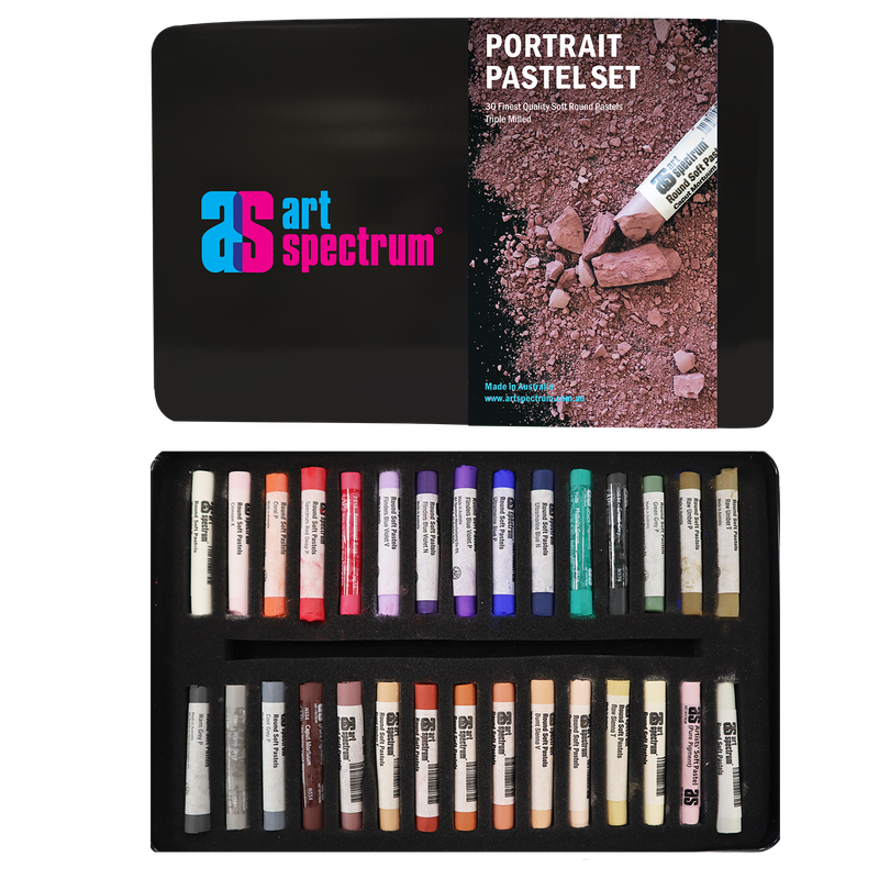 Art Spectrum - Round Soft Pastels - Set 30 - Portrait