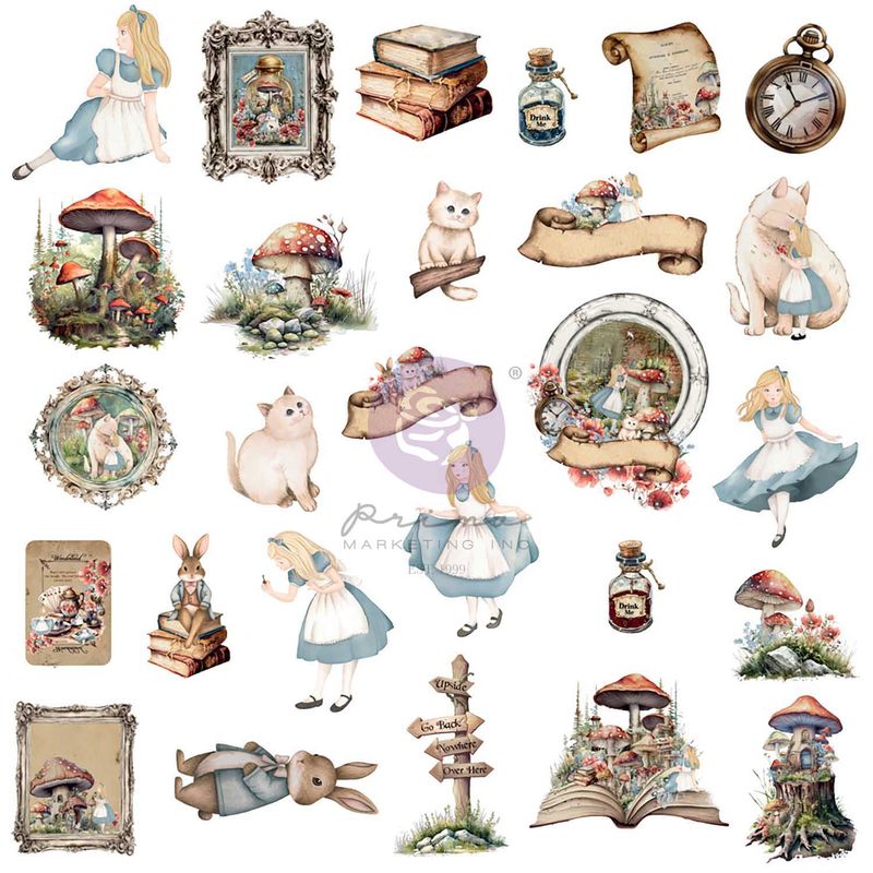Prima Marketing - Return to Wonderland - Ephemera - Keepsakes