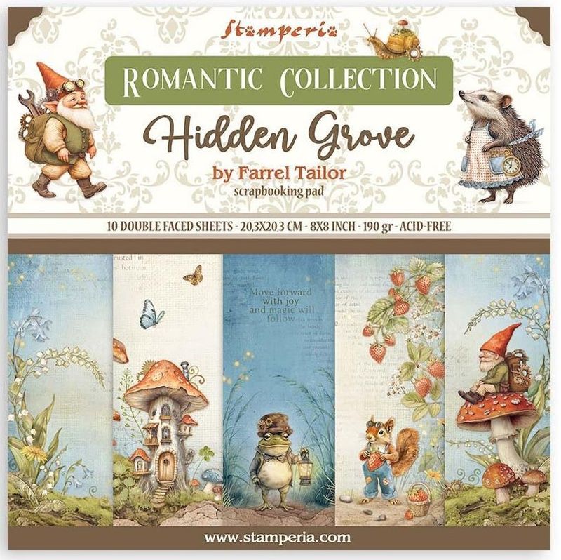 Stamperia - Hidden Grove - 8"x8" Double-sided Paper Pad