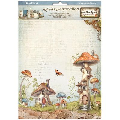 Stamperia - Hidden Grove - A4 Rice Paper Pack - 6 Sheets
