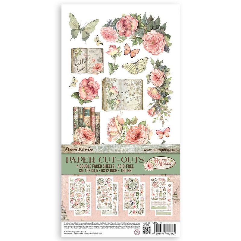 Stamperia - House of Roses - Double-sided Paper Cut Outs