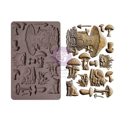 Prima Marketing - 5&quot;x10&quot; Silicone Mould - Return to Wonderland - Fairyland Fungi