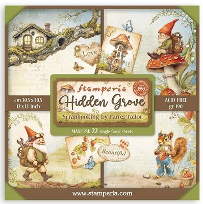 Stamperia - Hidden Grove - 12&quot;x12&quot; Single-sided Paper Pad