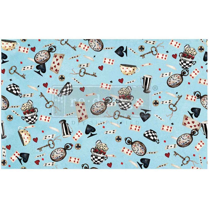 Prima Market - Re-Design - Decoupage Tissue Paper - 19&quot;x30&quot; - Wonderland Whimsy