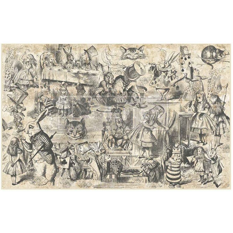 Prima Market - Re-Design - Decoupage Tissue Paper - 19&quot;x30&quot; - Dreaming in Wonderland