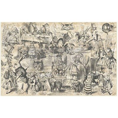 Prima Market - Re-Design - Decoupage Tissue Paper - 19&quot;x30&quot; - Dreaming in Wonderland