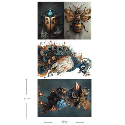 Prima Market - Re-Design - A3 Decoupage Fiber Paper - Magical Wings