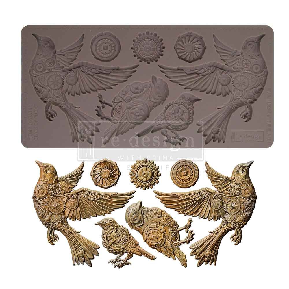 Prima Marketing - Finnabair Décor Mould - 5&quot;x10&quot; - Gears of Flight
