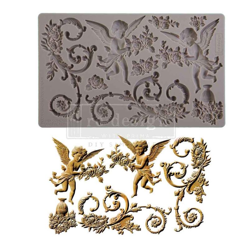 Prima Marketing - Finnabair Décor Mould - 5&quot;x8&quot; - Angelic Aura