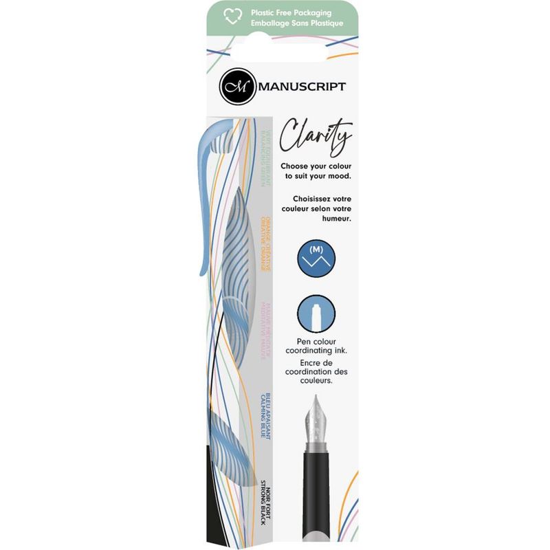 Manuscript Calligraphy - Clarity Fountain Pen - Blue
