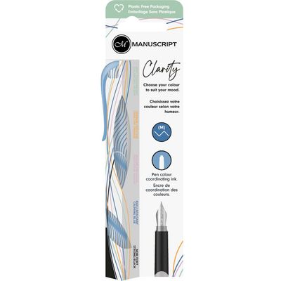 Manuscript Calligraphy - Clarity Fountain Pen - Blue