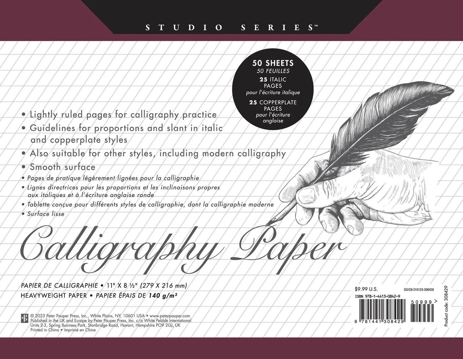 Peter Pauper Press - Calligraphy - Practice Pad