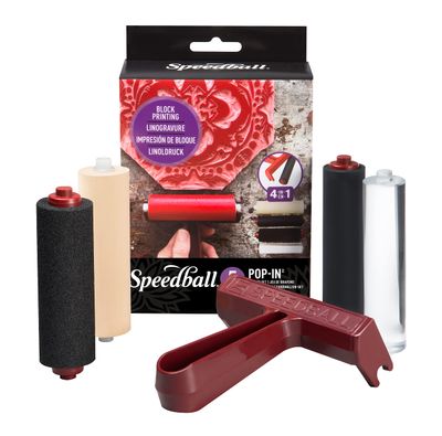Speedball - 4&quot; 5 piece Pop-in Brayer set