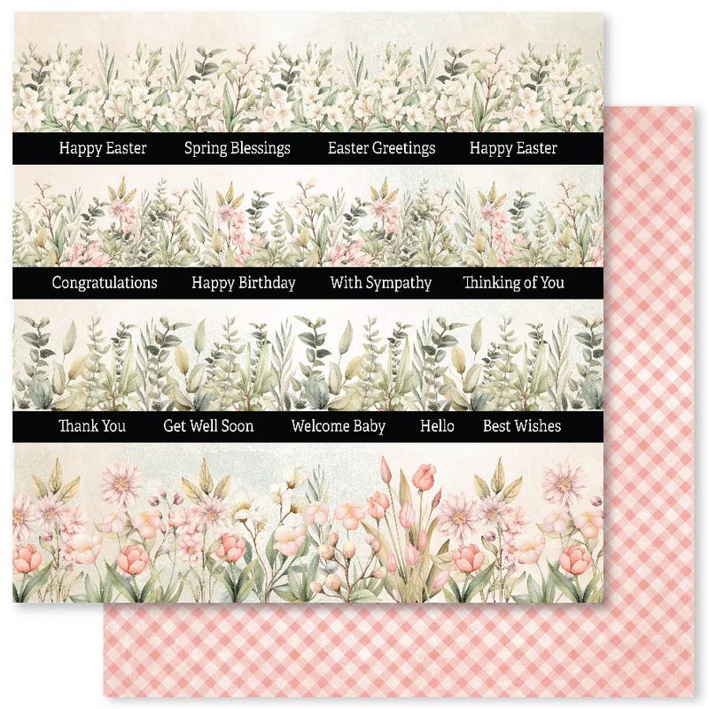 Paper Rose - 12"x12" Double-sided Paper - Easter Memories - Paper C
