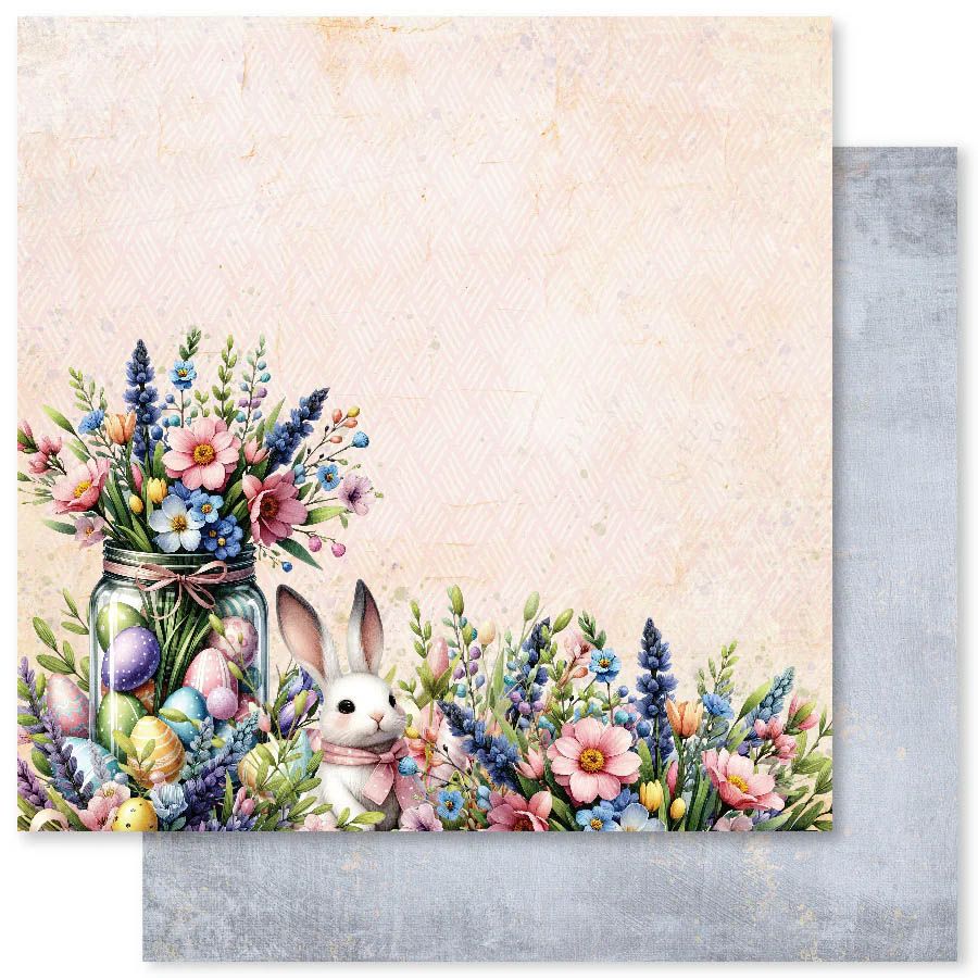 Paper Rose - 12&quot;x12&quot; Double-sided Paper - Easter Time - Paper F