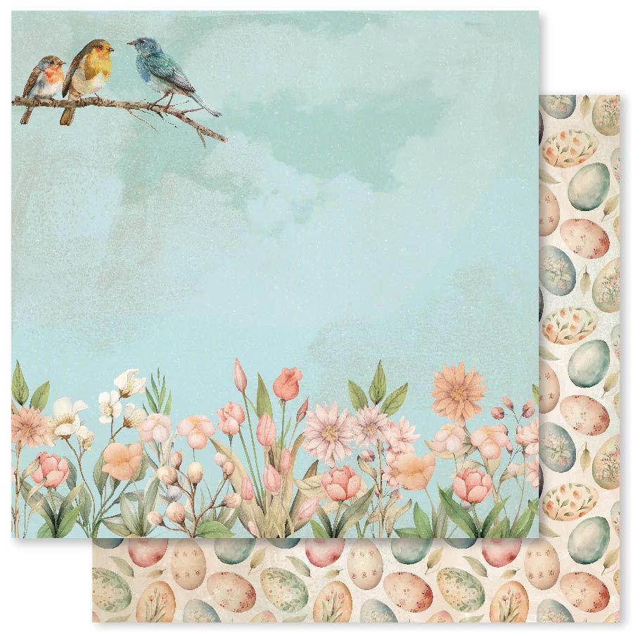 Paper Rose - 12&quot;x12&quot; Double-sided Paper - Easter Memories - Paper B
