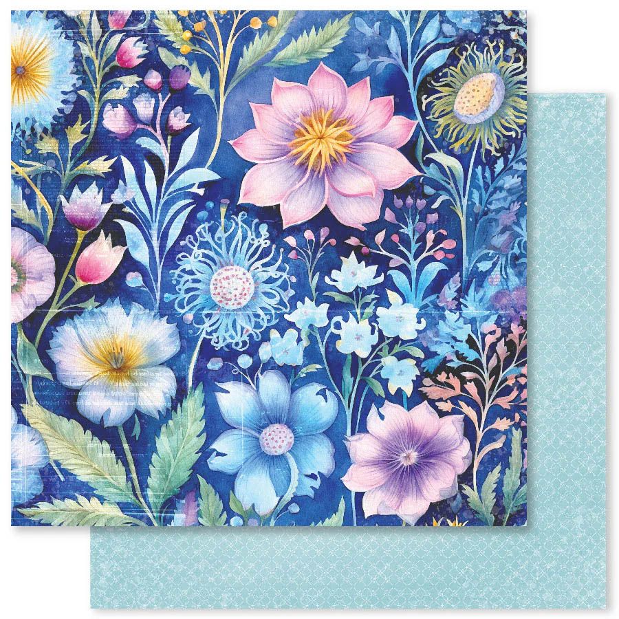 Paper Rose - 12&quot;x12&quot; Double-sided Paper - Botanical Blooms - F