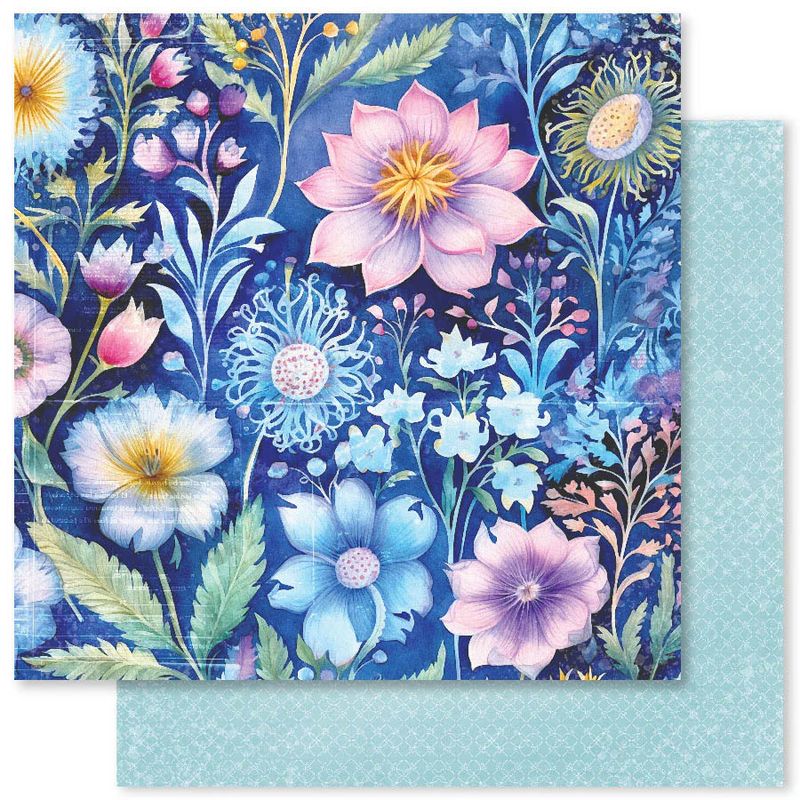 Paper Rose - 12&quot;x12&quot; Double-sided Paper - Botanical Blooms - F