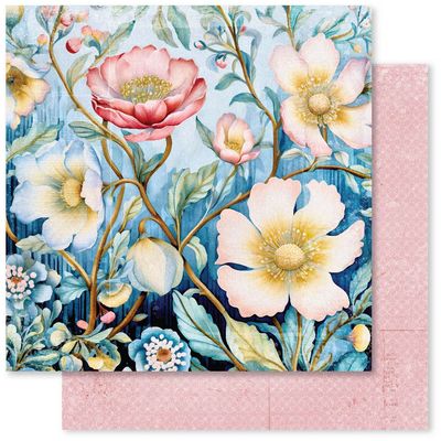 Paper Rose - 12&quot;x12&quot; Double-sided Paper - Botanical Blooms - B