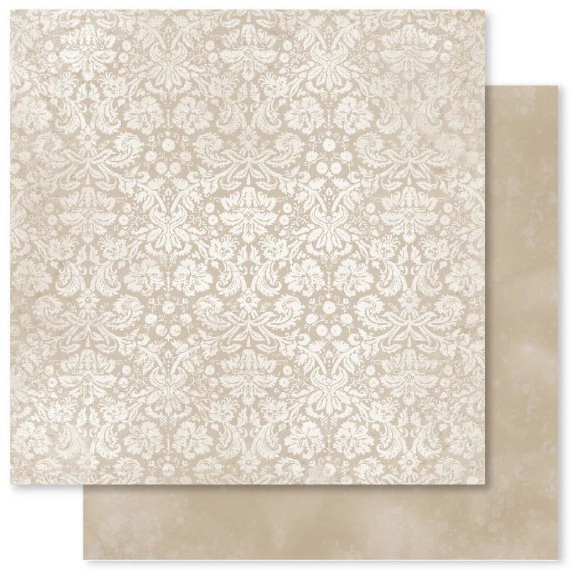 Paper Rose - 12"x12" Double-sided Paper - Wedding Blooms Textures - F