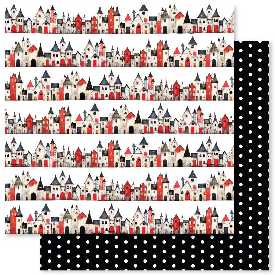Paper Rose - 12&quot;x12&quot; Double-sided Paper -Holiday fun Basics - E