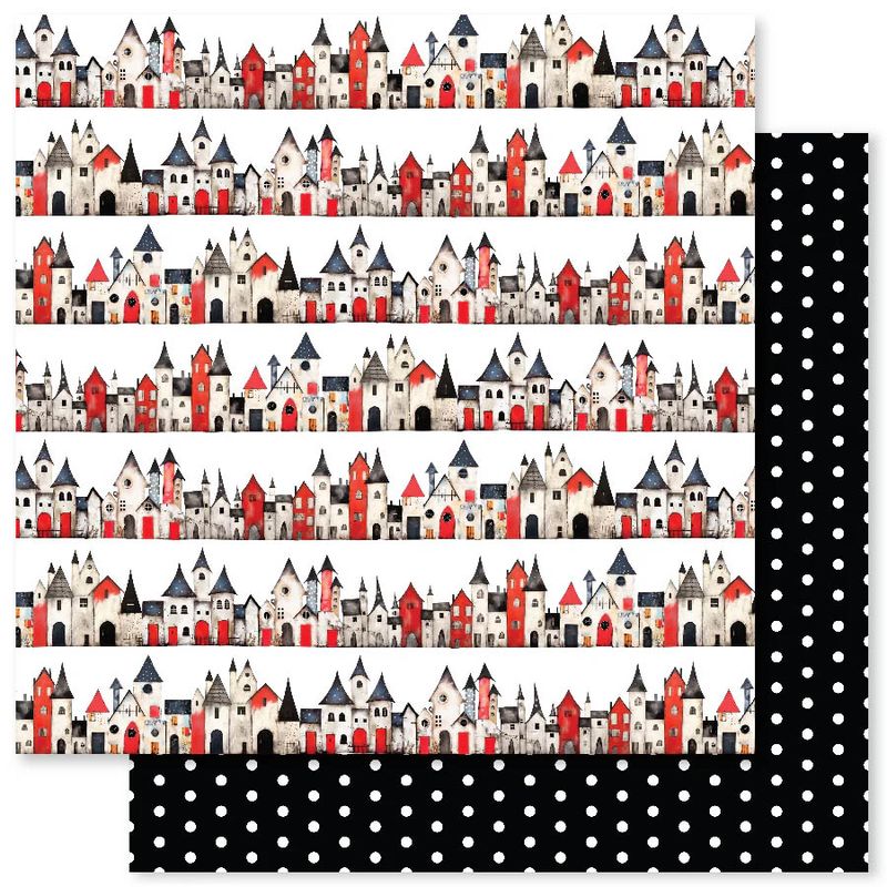 Paper Rose - 12&quot;x12&quot; Double-sided Paper -Holiday fun Basics - E