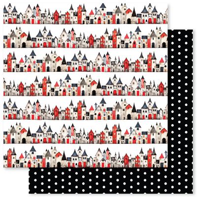 Paper Rose - 12&quot;x12&quot; Double-sided Paper -Holiday fun Basics - E